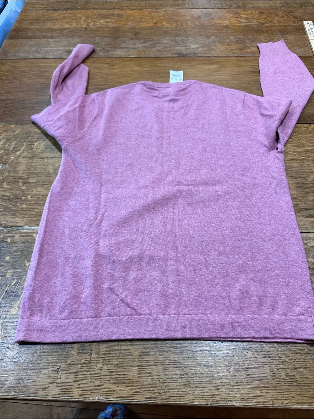 J. Crew Men's NWT 100% cotton Crewneck Sweater pink sz medium